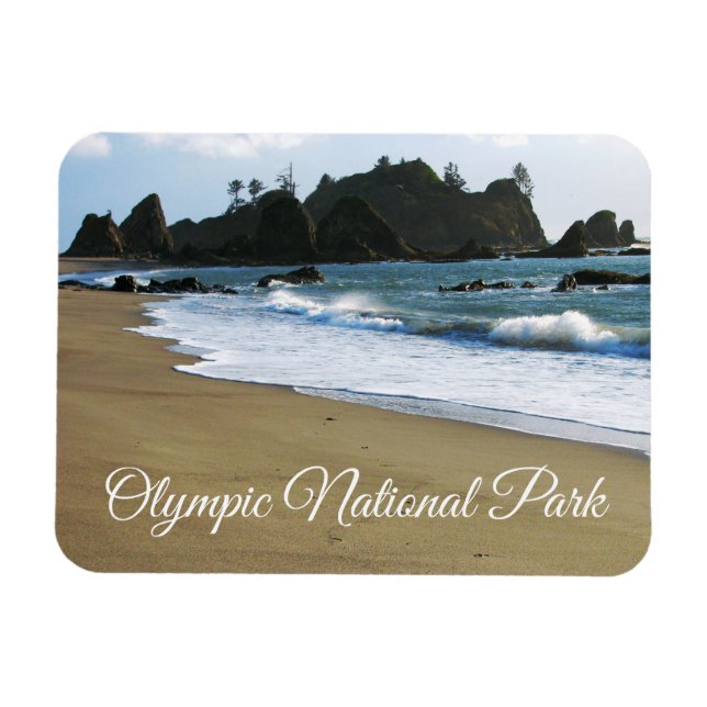 Rialto Beach, Olympic National Park Washington Magnet (Horizontal)