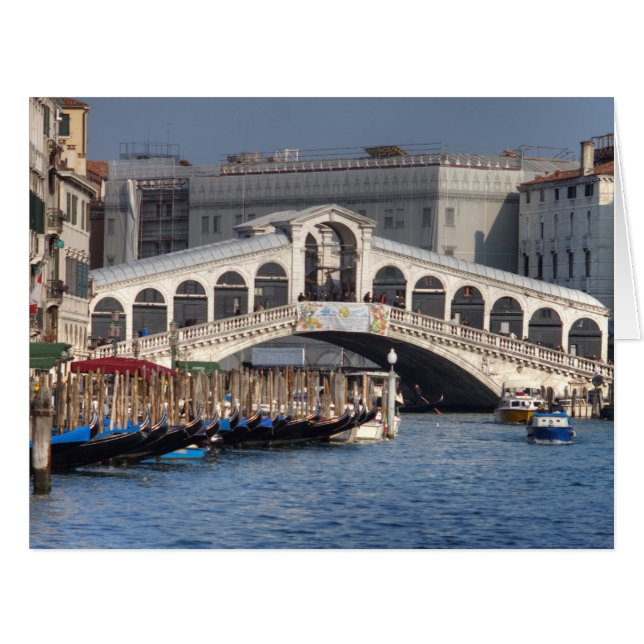 Rialto Bridge Venice Italien (Vorderseite (Horizontal))