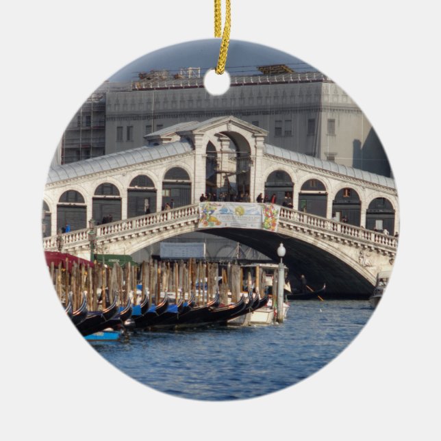 Rialto Bridge Venice Italien Keramikornament (Vorne)