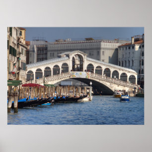 Rialto Bridge Venice Italien Poster