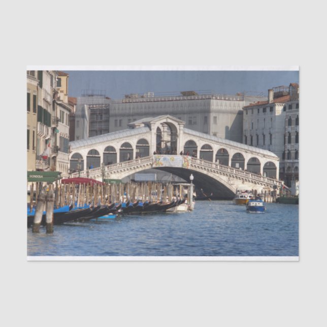 Rialto Bridge Venice Italien Seidenpapier (Vorderseite)