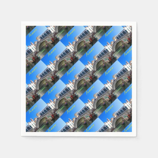 Rialto Bridge Venice - Pro Foto Serviette (Vorderseite)