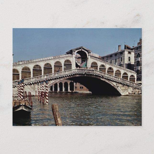 Rialto-Brücke, begonnen 1588 Postkarte (Vorderseite)