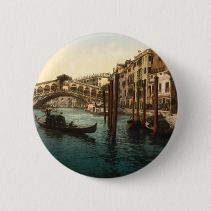Rialto Brücke I, Venedig, Italien Button