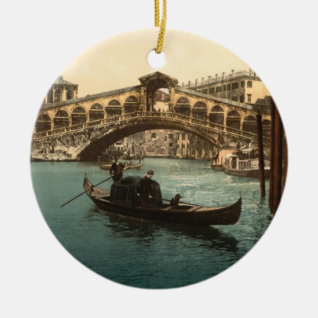 Rialto Brücke I, Venedig, Italien Keramik Ornament (Vorne)