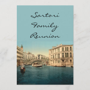 Rialto-Brücke und Großer Kanal, Venedig, Italien Einladung