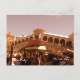 Rialto-Brücke, Venedig, Italien Postkarte