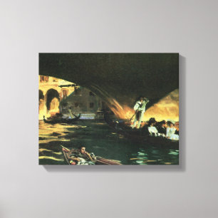 Rialtobrücke, Grand Canal von John Singer Sargent Leinwanddruck