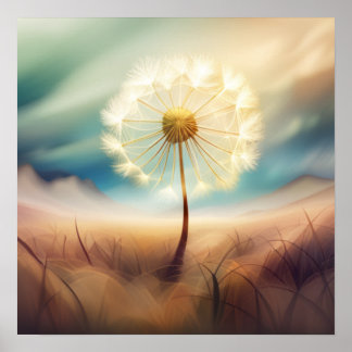 Riant Dandelion Dreams Poster