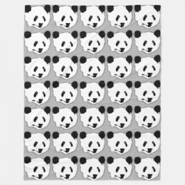 Riant Panda Bär Face Fleecedecke