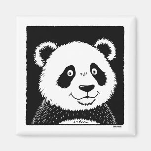 Riant Panda Bear Magnet