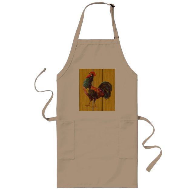 Riant Rooster Vintag Kitchenette Schürze (Vorne)