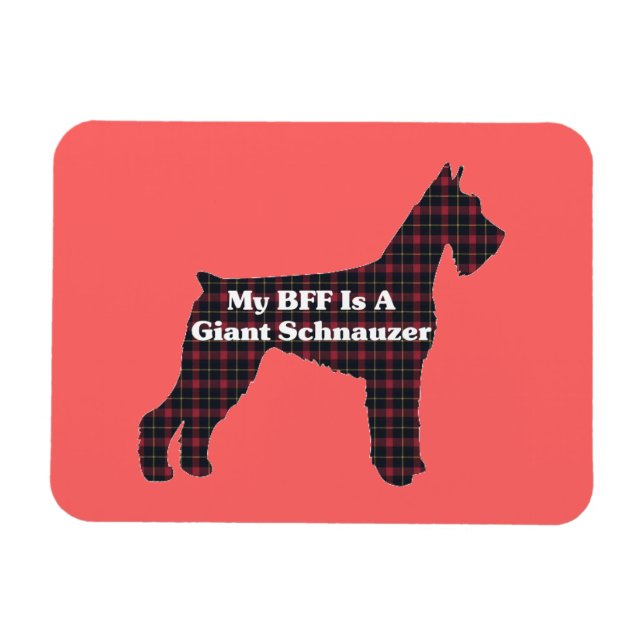 Riant Schnauzer-BESTE FREUNDIN Magnet (Horizontal)