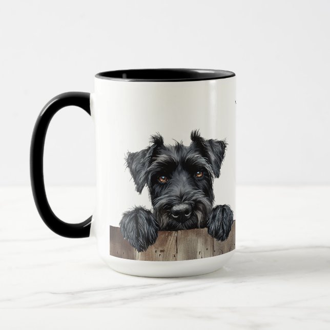Riant Schnauzer Dog Tasse (Links)