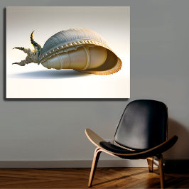 Riant Seashell Wall Art Oceanic Wohngestaltung Leinwanddruck