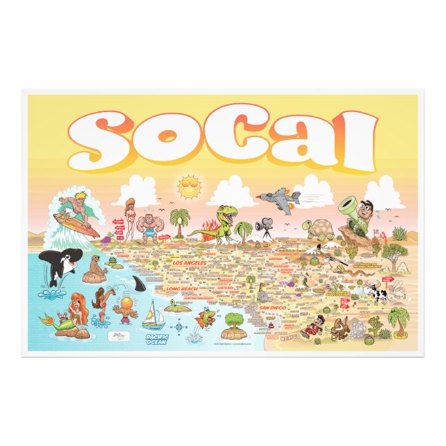 Riant SoCal Sunset Fotodruck (Vorne)