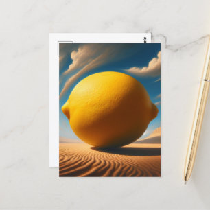 Riant Surreal Lemon Postkarte