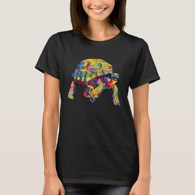 Riant Tortoise Turtle T-Shirt (Vorderseite)