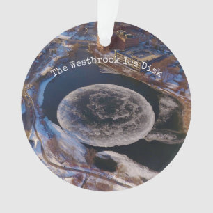 Riant Westbrook Ice Disk Maine Ornament