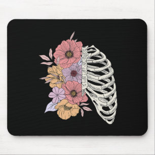 Rib Cage Blume Easy Halloween Kostüm Mousepad
