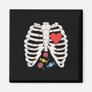 Rib Cage Candy Heart Funny Xray Halloween Kinder J Magnet