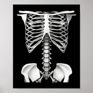 Rib Käfig Halloween Kostümgeschenke für Männer Fra Poster