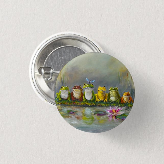 Ribbit Fluss Button (Vorne & Hinten)