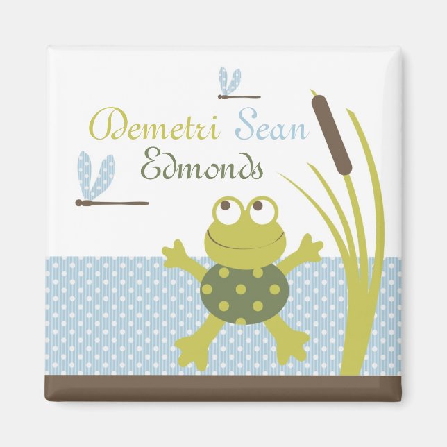 Ribbit Frosch und Dragonfly Magnet (Vorne)