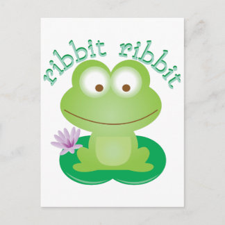Ribbit Ribbit Postkarte