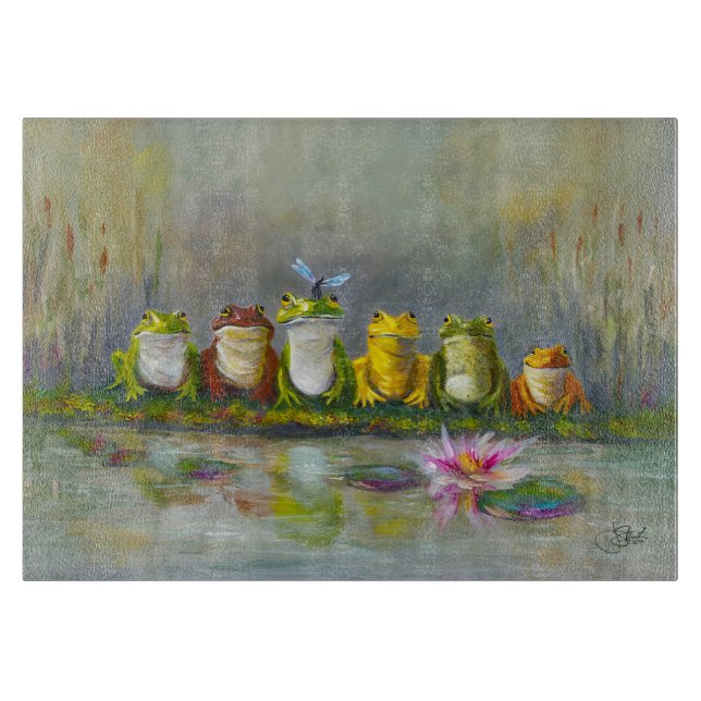 Ribbit River & Spiele Schneidebrett (Vorderseite)