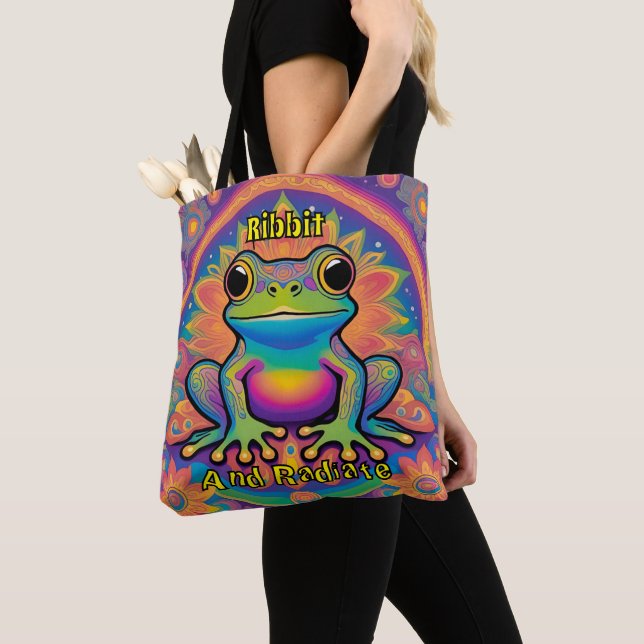 Ribbit und Radiate Boho Frog - Psychedelic Boho Tasche (Von Nahem)
