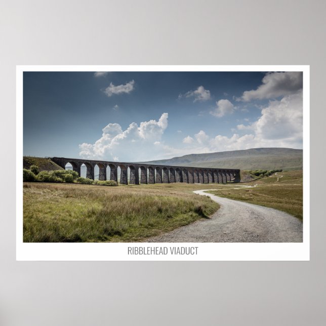 Ribblehead Viaduct, Ribblehead, Yorkshire, England Poster (Vorne)