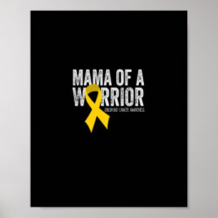 Ribbo für das Mama eines Kriegers Poster