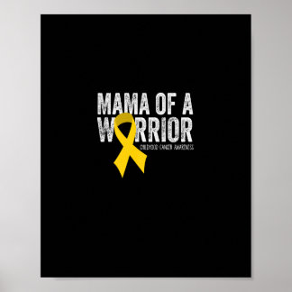 Ribbo für das Mama eines Kriegers Poster