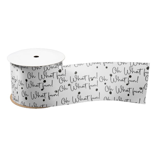 Ribbon (1,83 m x 7,6 cm) - Christmas Pattern Satinband (Spule)