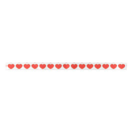 Ribbon - 3-D Rotes Herz Satinband