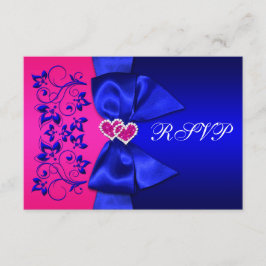 RIBBON Blau, rosa Blumenzwiebelzange RSVP Einladung