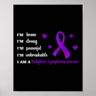 Ribbon Blue Hydrocephalus Kriegerkrebs Bewusstsein Poster