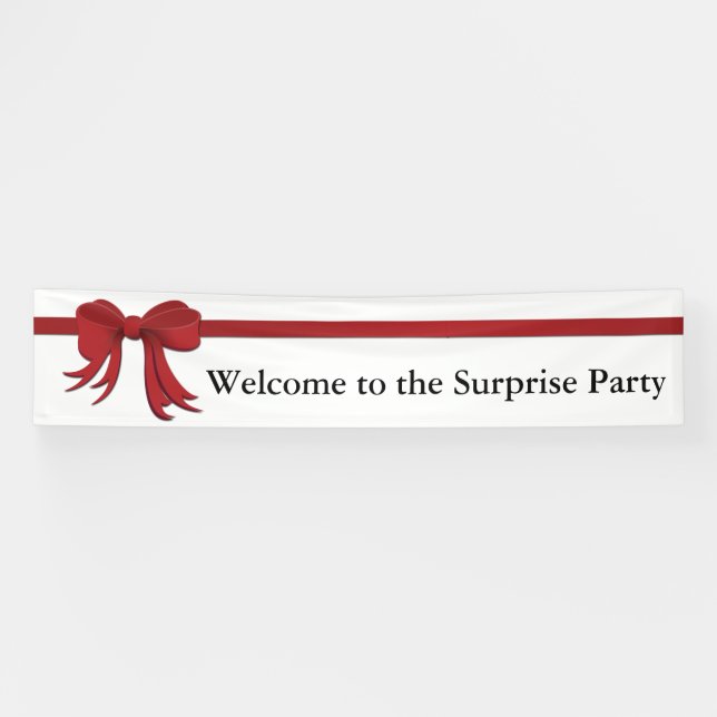 Ribbon Border rot + Ihr Backgr. Ideen Banner (Horizontal)