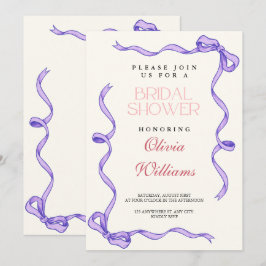 Ribbon Brautparty Einladung