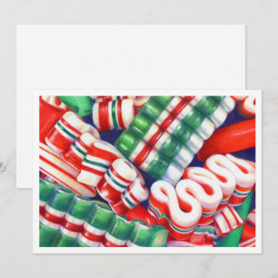 RIBBON CANDY 12x18 Flat Card Feiertagskarte
