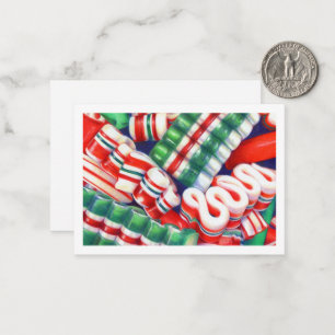 RIBBON CANDY 3.5x2.5-Flachkarte Mitteilungskarte