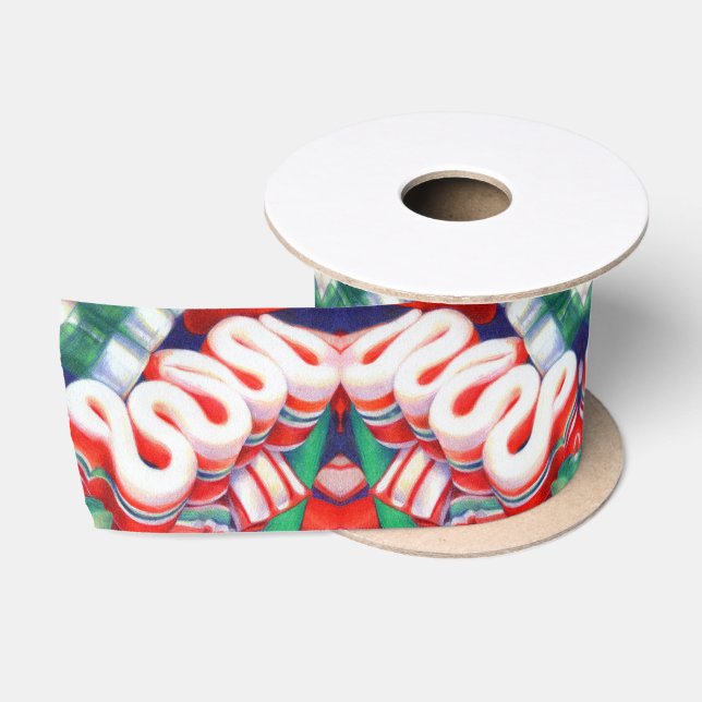 RIBBON CANDY 3" Wide Satin Ribbon Satinband (Spule)