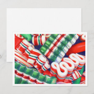 RIBBON CANDY 4.5x6.25 Flachkarte Feiertagskarte