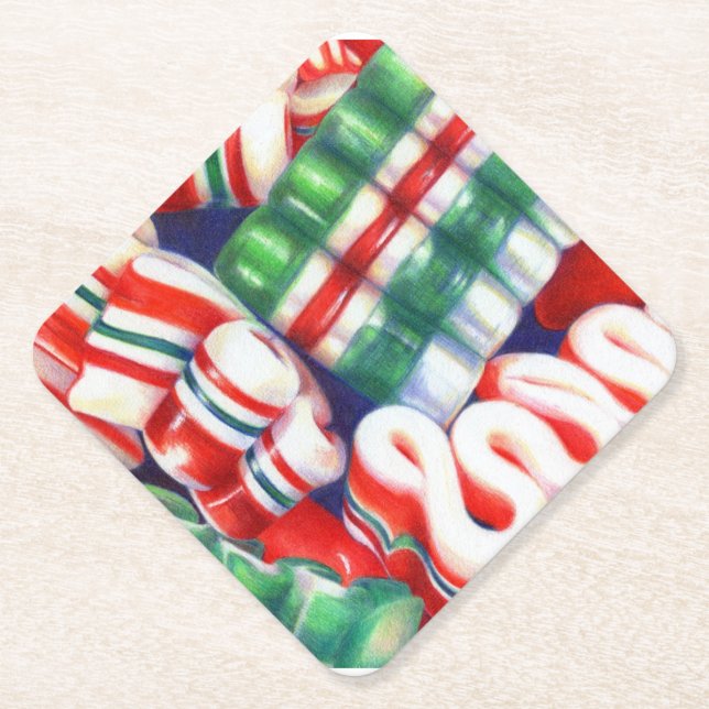 RIBBON CANDY Diamond Paper Untersetzer (Vorderseite)