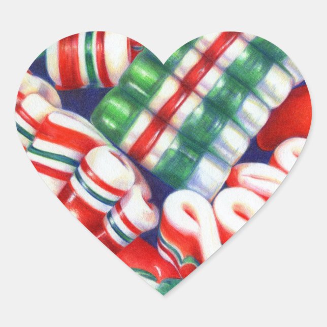 RIBBON CANDY Heart Stickers (Vorderseite)
