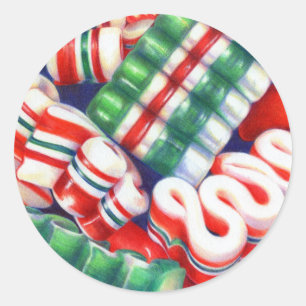 RIBBON CANDY Kleine Round Stickers