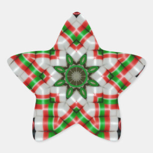 Ribbon Candy Quilt Star Dec 2012 Stern-Aufkleber