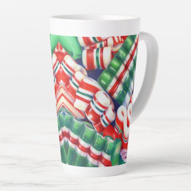 RIBBON CANDY Tall Latte Tasse (Rechte Ecke)