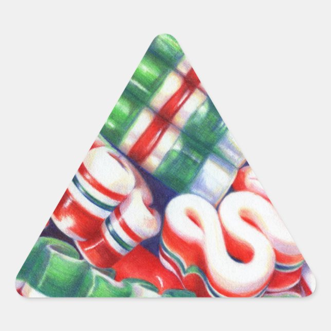 RIBBON CANDY Triangle Stickers (Vorderseite)